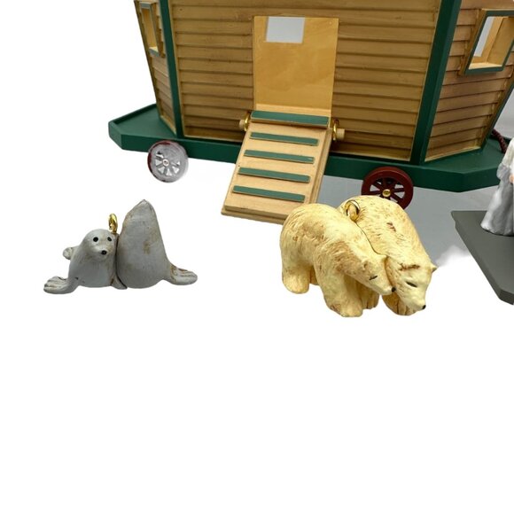 Hallmark Keepsake Ornament Noah's Ark Three Piece Set Special Edition Handcrafte - Picture 9 of 13